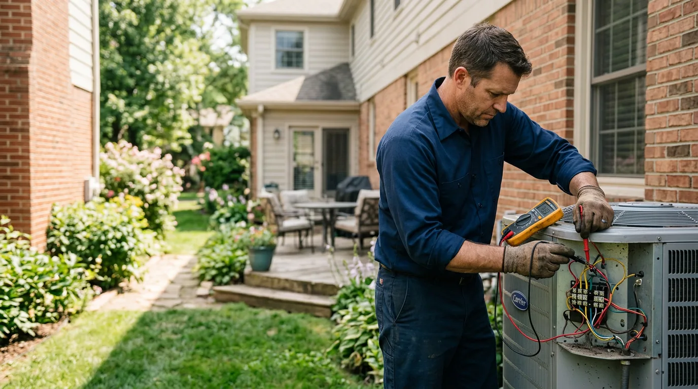 HVAC technician working near Stover, MO